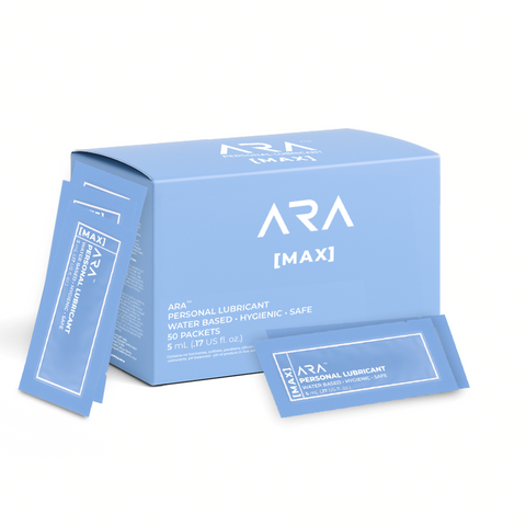 ARA Personal Lubricant - Box of 50 MAX Packets